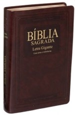 Ficha técnica e caractérísticas do produto Biblia Sagrada Ra com Letra Gigante Marrom - Sbb - 1