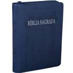 Ficha técnica e caractérísticas do produto Bíblia Sagrada Ra Letra Grande com Zíper - Azul