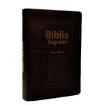 Ficha técnica e caractérísticas do produto Bíblia Sagrada Ra Letra Grande Emborrachada - Pequena Luxo Preta