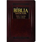 Ficha técnica e caractérísticas do produto Bíblia Sagrada | Ra | Notas e Referências | Média | Marrom Nobre | Luxo | Índice