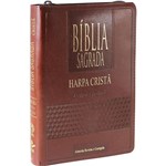 Ficha técnica e caractérísticas do produto Bíblia Sagrada RC com Harpa Cristã e Zíper - Luxo Marrom