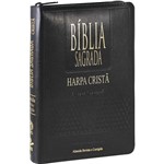 Ficha técnica e caractérísticas do produto Bíblia Sagrada RC com Harpa Cristã e Zíper - Luxo Preta