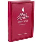 Ficha técnica e caractérísticas do produto Bíblia Sagrada Rc com Harpa Cristã Letra Grande - Rosa