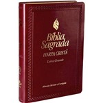 Ficha técnica e caractérísticas do produto Bíblia Sagrada RC com Harpa Cristã Letra Grande - Vinho