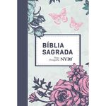 Ficha técnica e caractérísticas do produto Bíblia Sagrada Semi-luxo Nvi - Lilás Floral
