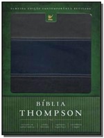 Ficha técnica e caractérísticas do produto Biblia Thompson - Aec - Capa Luxo Azul e Cinza - Vida