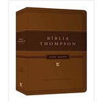Ficha técnica e caractérísticas do produto Bíblia Thompson - Aec - Letra Grande - Cp Luxo Marrom Claro e Escuro