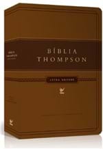 Ficha técnica e caractérísticas do produto Bíblia Thompson Aec Letra Grande - Marrom Claro e Escuro com Índice