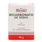 Ficha técnica e caractérísticas do produto Bicarbonato de Sódio Farmax Caixa com 80g