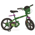 Ficha técnica e caractérísticas do produto Bicicleta 14 Bandeirante Hulk - Verde