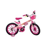 Ficha técnica e caractérísticas do produto Bicicleta 16 Princesas Disney Bandeirante - Rosa
