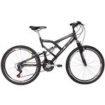Ficha técnica e caractérísticas do produto Bicicleta Aço Carbono 24 V Big Rider Aro 26 Aero Preta - Mormaii - Preto