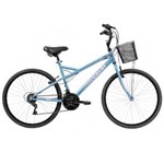 Ficha técnica e caractérísticas do produto Bicicleta Aço Ventura Aro 26 170x63x103cm Azul 1 UN Caloi