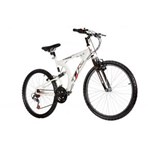 Ficha técnica e caractérísticas do produto Bicicleta Adulta Xk 400 Aro 26 Full Suspension 21 Velocidades Branco Track