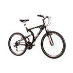 Ficha técnica e caractérísticas do produto Bicicleta Adulta Xk 400 Aro 26 Full Suspension 21 Velocidades Preto Track