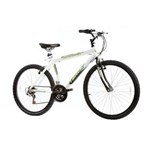 Ficha técnica e caractérísticas do produto Bicicleta Adulto Aro 26 Mountainer Aluminio Mtb Rigida 18 Marchas Branco Track