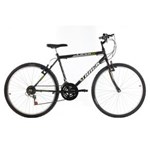 Ficha técnica e caractérísticas do produto Bicicleta Adulto Aro 26 Viper Masculina 18 Marchas Mtb Preto Track