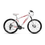 Ficha técnica e caractérísticas do produto Bicicleta Alfameq Stroll Aro 29 Freio à Disco 21 Marchas - Branca C/ Vermelho - Quadro 17