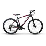 Ficha técnica e caractérísticas do produto Bicicleta Alfameq Zahav Aro 29 Freio a Disco 21 Marchas Quadro 17 - Preto com Vermelho