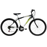 Ficha técnica e caractérísticas do produto Bicicleta Alumínio B-Range Rígida Aro 26 Preta/Verde - Mormaii - Preto