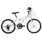 Ficha técnica e caractérísticas do produto Bicicleta Aro 20 Caloi Ceci com 7 Marchas - Branca