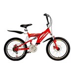 Ficha técnica e caractérísticas do produto Bicicleta Aro 20 Fast Boy - Vermelho