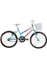 Ficha técnica e caractérísticas do produto Bicicleta Aro 20 Feminina Sem Marcha Azul Track Bikes