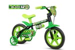 Ficha técnica e caractérísticas do produto Bicicleta Aro 12 Infantil Masculina Nathor Verde Black12