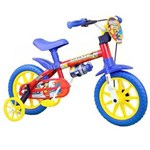 Ficha técnica e caractérísticas do produto Bicicleta Aro 12 NATHOR Fireman - Vermelho/Azul