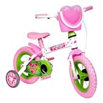Ficha técnica e caractérísticas do produto Bicicleta Aro 12 Sweet Heart Styllkids Rosa e Verde