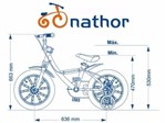 Ficha técnica e caractérísticas do produto Bicicleta Aro 14 First Pro Quadro Aluminio Nathor Feminina