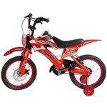 Ficha técnica e caractérísticas do produto Bicicleta ARO 16 - Bike Moto - Vermelha - Uni Toys