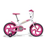 Ficha técnica e caractérísticas do produto Bicicleta Aro 16 Caloi Ceci - Branco/Rosa