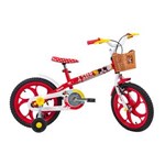 Ficha técnica e caractérísticas do produto Bicicleta Aro 16 Caloi Minnie - Vermelha