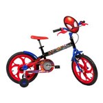 Ficha técnica e caractérísticas do produto Bicicleta Aro 16 Caloi Spider Man - Preta