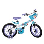 Ficha técnica e caractérísticas do produto Bicicleta Aro 16 com Rodinhas e Cestinha Frozen - Bandeirante