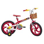 Ficha técnica e caractérísticas do produto Bicicleta Aro 16 - Disney - Minnie Mouse - Vermelho - Caloi