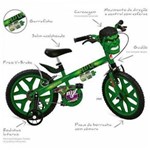 Ficha técnica e caractérísticas do produto Bicicleta Aro 16 Hulk Vingadores Brinquedos Bandeirante Verde 2422