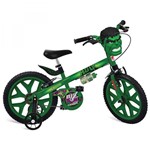Ficha técnica e caractérísticas do produto Bicicleta Aro 16 Hulk Vingadores Brinquedos Bandeirante Verde