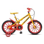 Bicicleta Aro 16 Masculina Mtb Amarelo/ Vermelha 102.01
