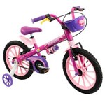 Ficha técnica e caractérísticas do produto Bicicleta Aro 16 NATHOR Top Girls - Rosa