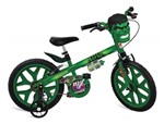 Ficha técnica e caractérísticas do produto Bicicleta Aro 16 Rodinhas os Vingadores Hulk - Bandeirante
