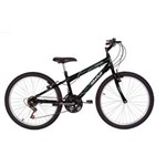 Ficha técnica e caractérísticas do produto Bicicleta Aro 24 18 Marchas Status Lenda - Preto