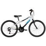 Ficha técnica e caractérísticas do produto Bicicleta Aro 24 Caloi Max com 21 Marchas - Preto, Branco e Azul