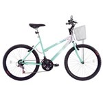 Ficha técnica e caractérísticas do produto Bicicleta Aro 24 Houston Bristol Peak com 21 Marchas - Branco/Verde