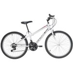 Ficha técnica e caractérísticas do produto Bicicleta Aro 24 Polimet Masculina MTB com 18 Marchas - Branca