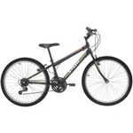 Ficha técnica e caractérísticas do produto Bicicleta Aro 24 Polimet Masculina MTB e 18 Marchas - Preta