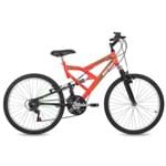 Ficha técnica e caractérísticas do produto Bicicleta Aro 24 Q17 Full Suspensão 21V Big Rider Mormaii - Laranja Neon