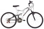 Ficha técnica e caractérísticas do produto Bicicleta Aro 24 Status Dupla Suspensão (Branco)