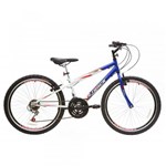 Ficha técnica e caractérísticas do produto Bicicleta Aro 24 Track Bikes Axess 18V Marchas Branco Azul - Track